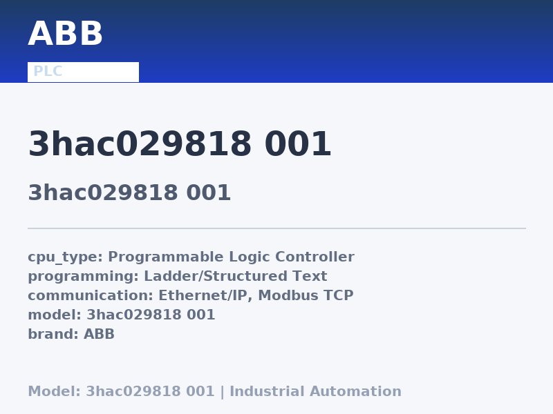 ABB 3hac029818 001