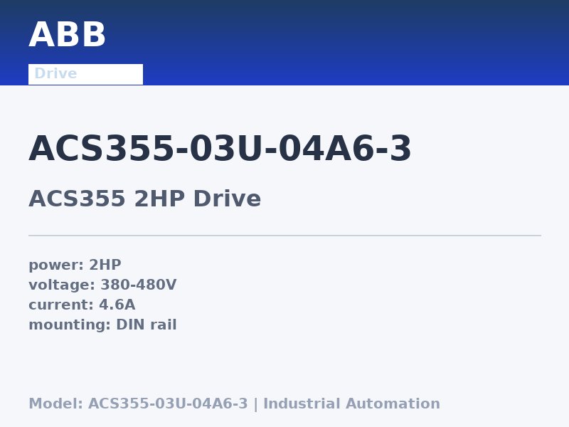ABB ACS355-03U-04A6-3
