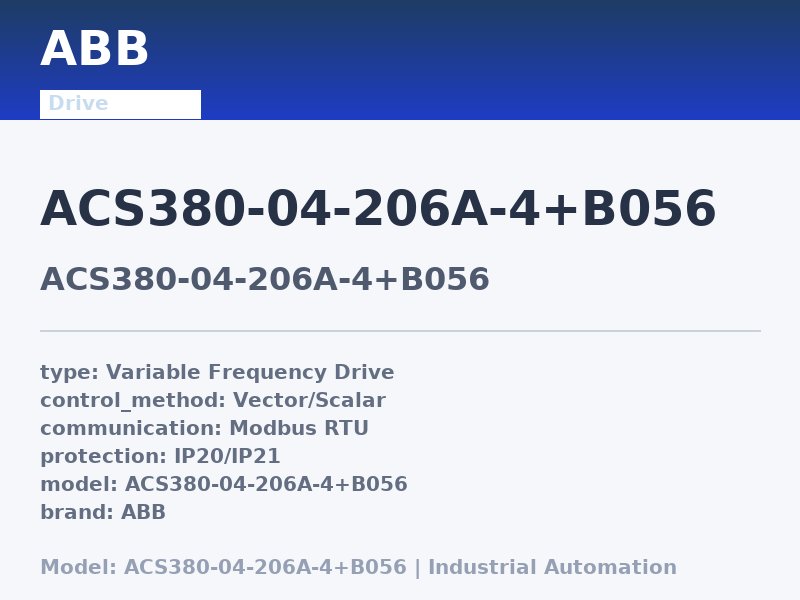ABB ACS380-04-206A-4+B056