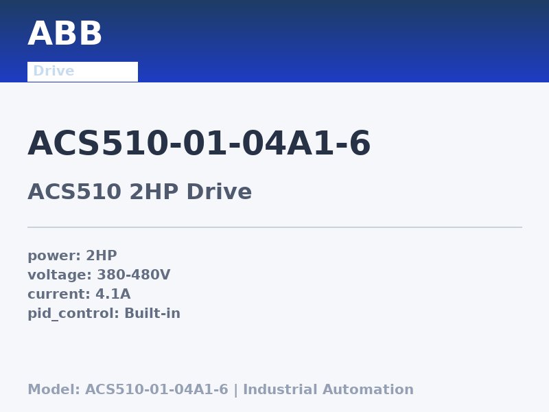 ABB ACS510-01-04A1-6
