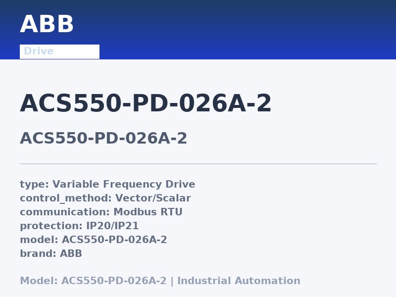 ABB ACS550-PD-026A-2