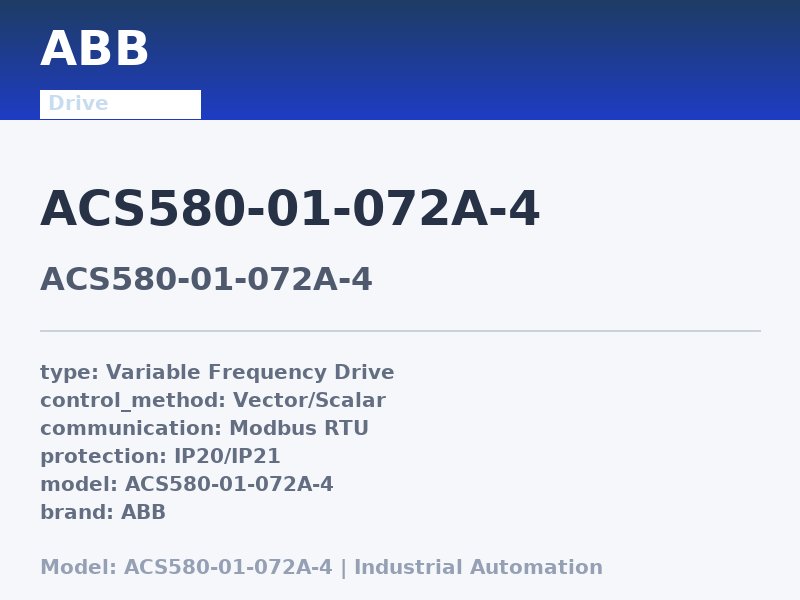 ABB ACS580-01-072A-4