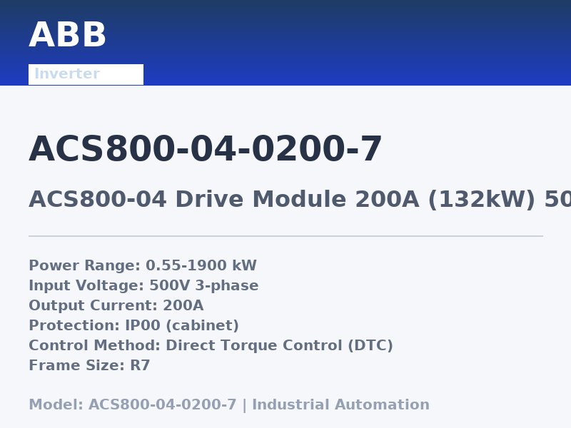 ABB ACS800-04-0200-7
