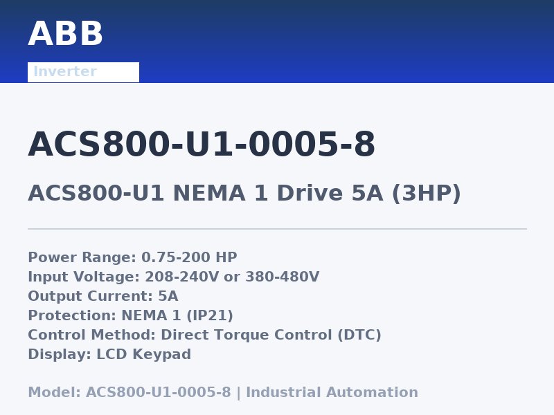 ABB ACS800-U1-0005-8