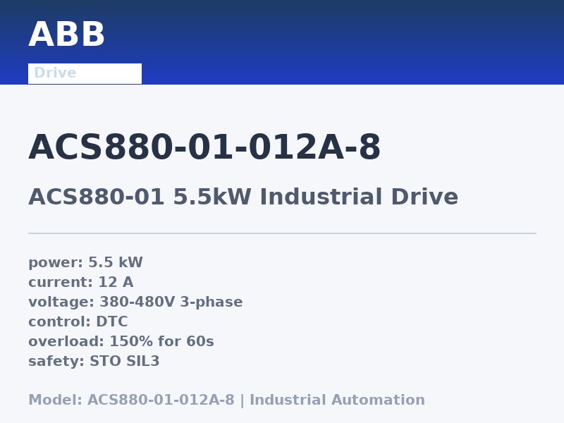 ABB ACS880-01-012A-8