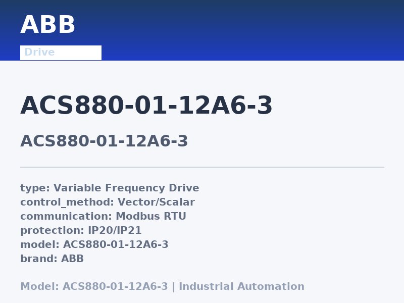 ABB ACS880-01-12A6-3