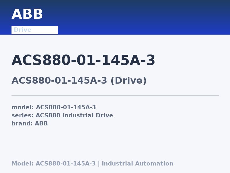 ABB ACS880-01-145A-3