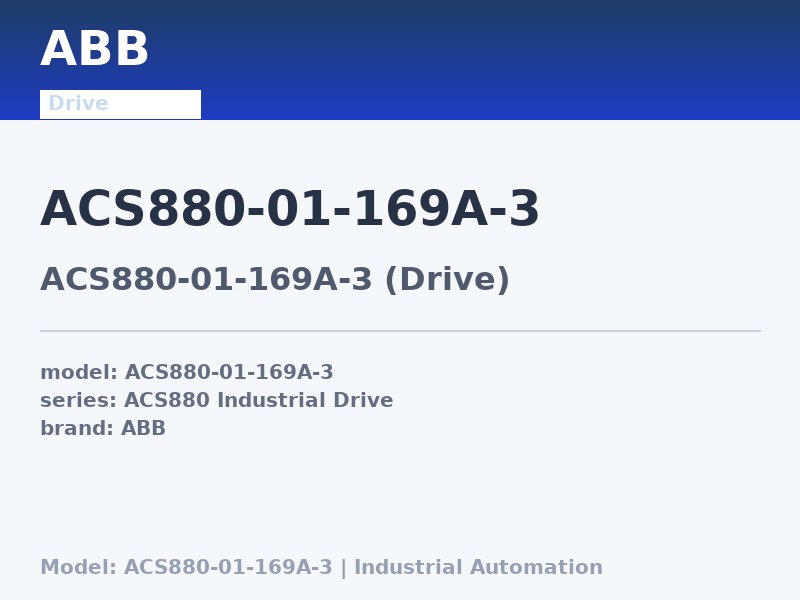 ABB ACS880-01-169A-3