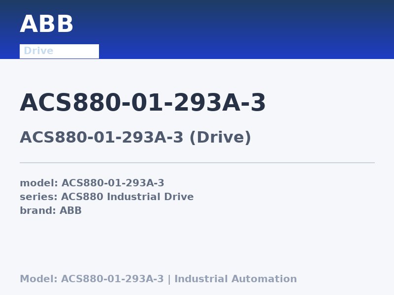 ABB ACS880-01-293A-3