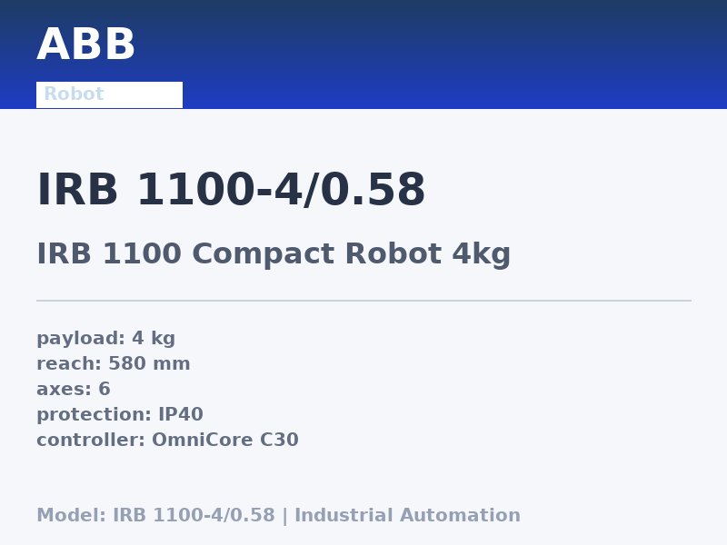 ABB IRB 1100-4/0.58