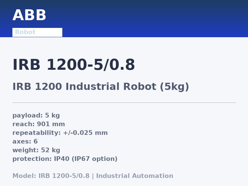 ABB IRB 1200-5/0.8