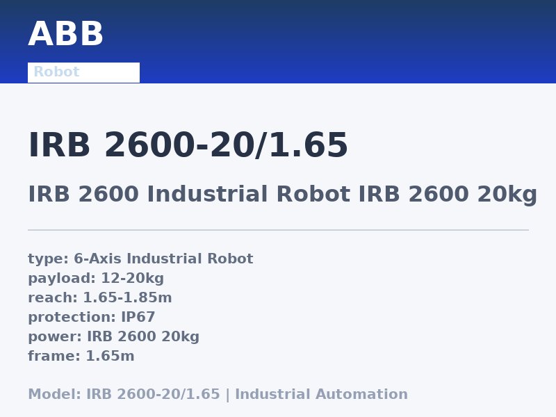 ABB IRB 2600-20/1.65