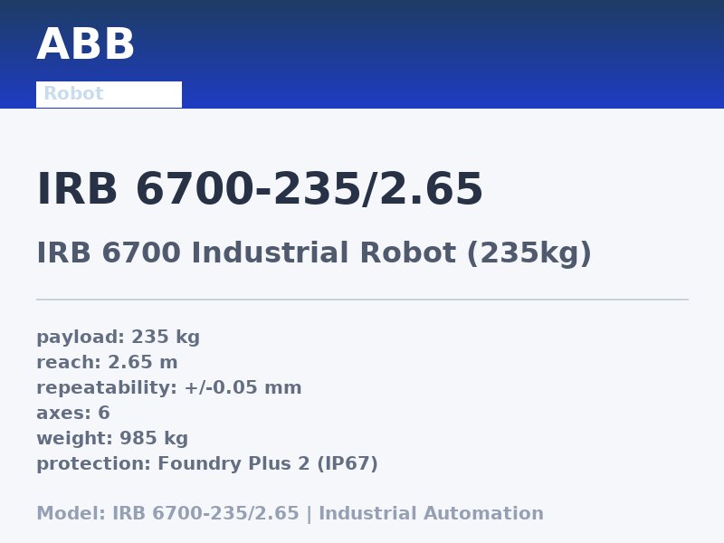 ABB IRB 6700-235/2.65