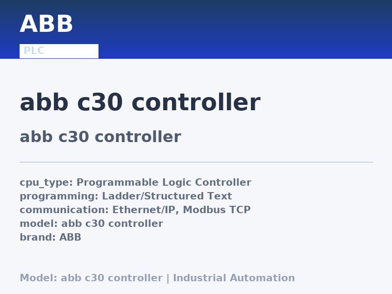 ABB abb c30 controller