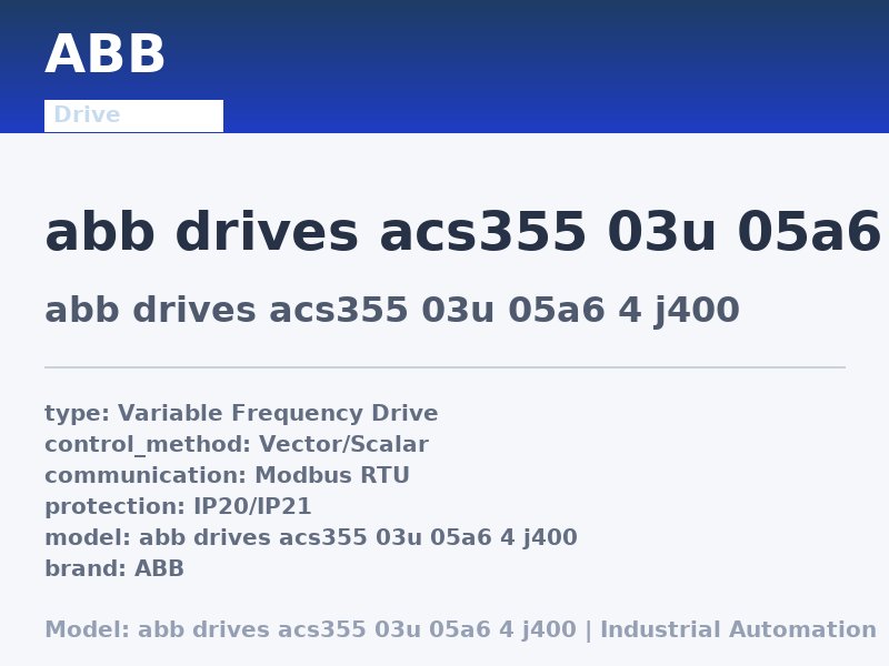 ABB abb drives acs355 03u 05a6 4 j400