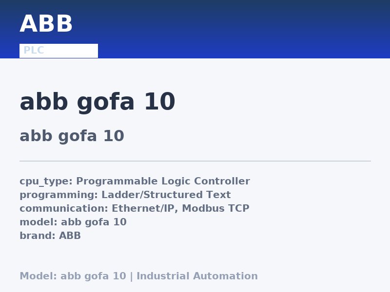 ABB abb gofa 10