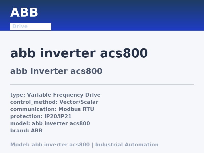 ABB abb inverter acs800