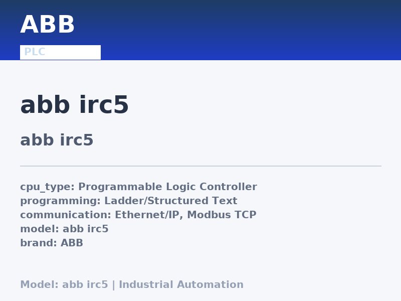 ABB abb irc5
