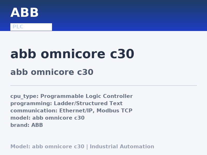 ABB abb omnicore c30