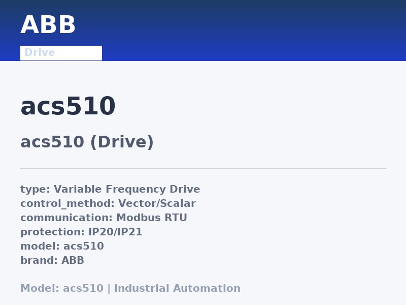 ABB ACS510