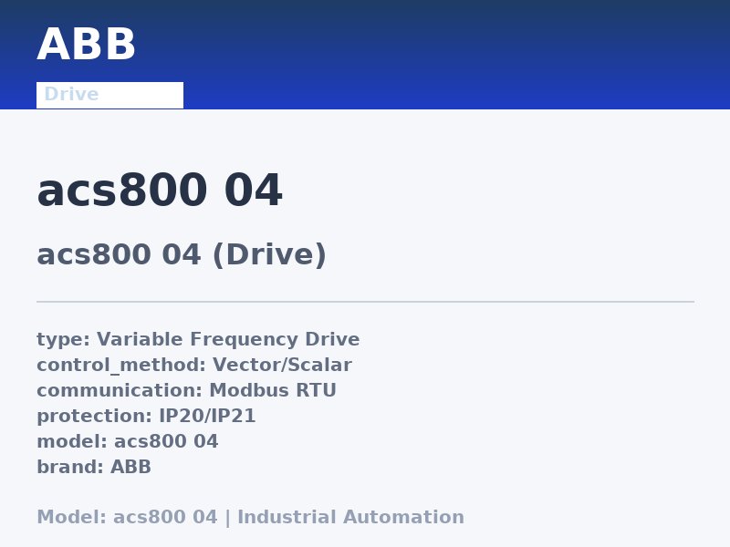 ABB acs800 04