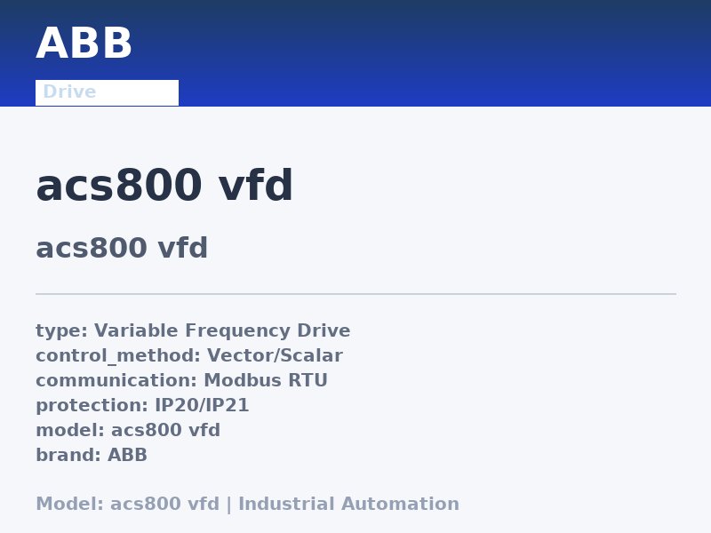 ABB acs800 vfd