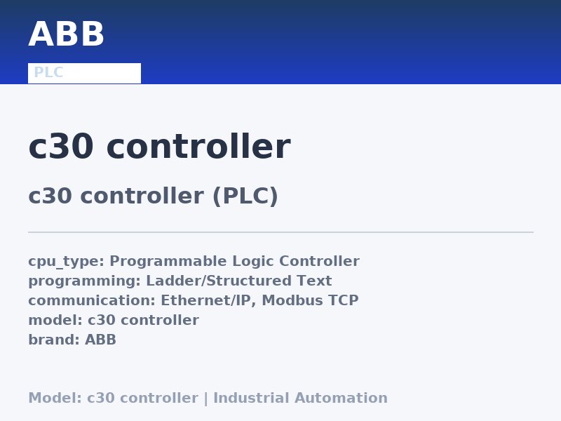 ABB c30 controller