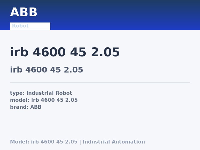 ABB irb 4600 45 2.05