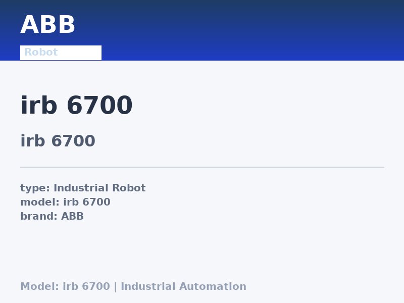 ABB irb 6700