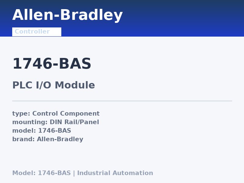 Allen-Bradley 1746-BAS