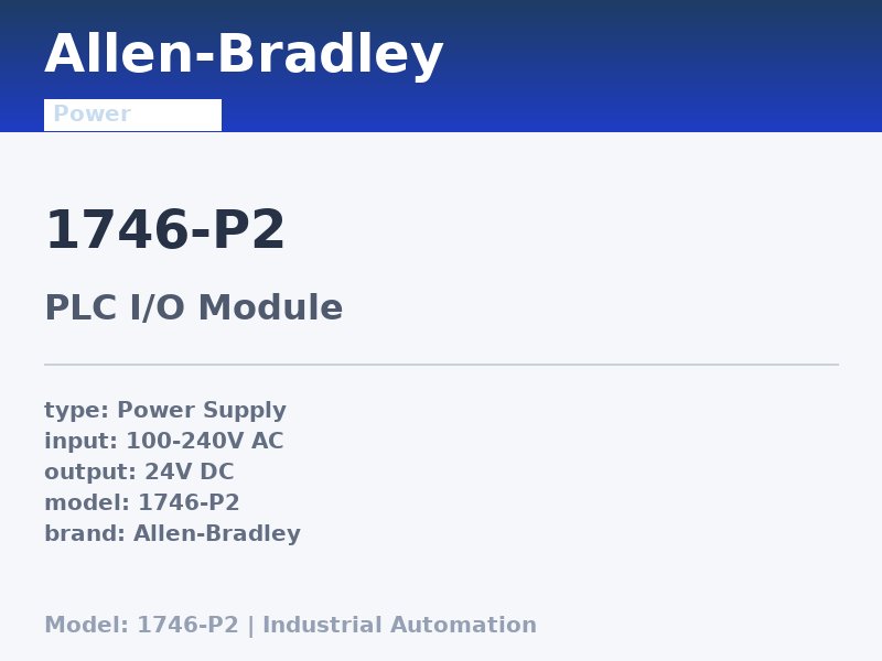 Allen-Bradley 1746-P2