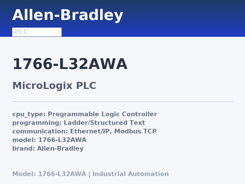 Allen-Bradley 1766-L32AWA