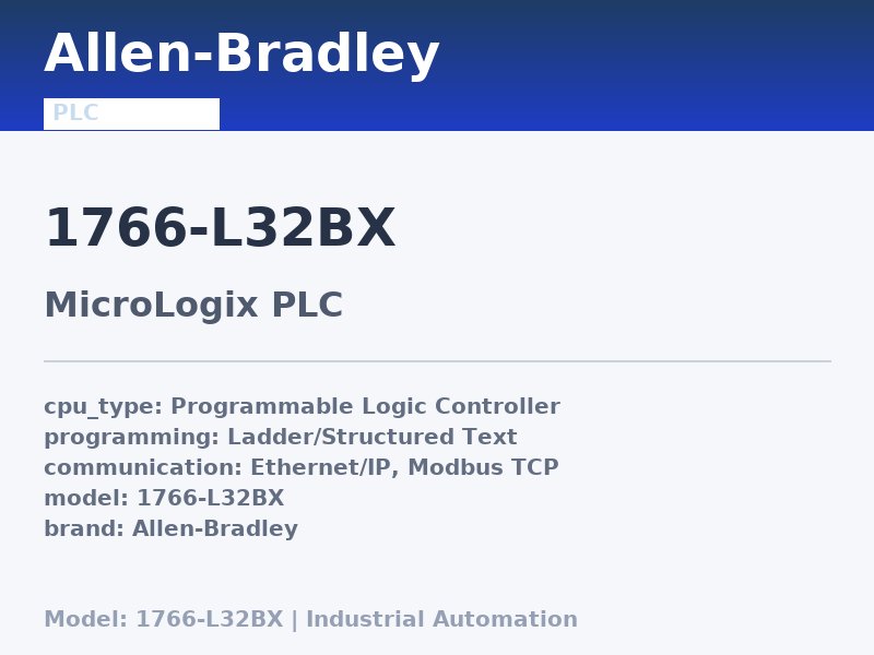Allen-Bradley 1766-L32BX