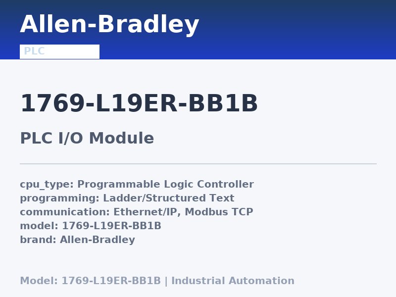 Allen-Bradley 1769-L19ER-BB1B
