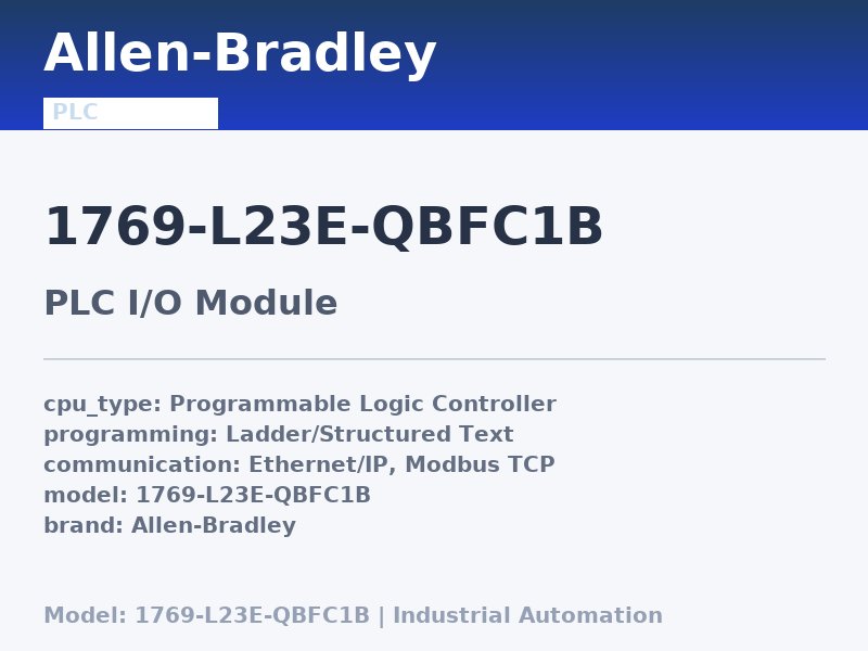 Allen-Bradley 1769-L23E-QBFC1B