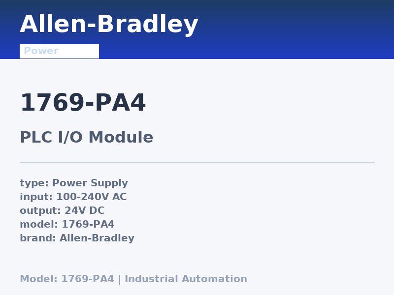 Allen-Bradley 1769-PA4
