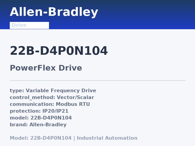 Allen-Bradley 22B-D4P0N104
