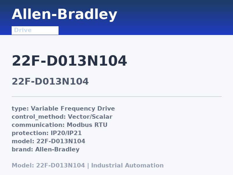 Allen-Bradley 22F-D013N104