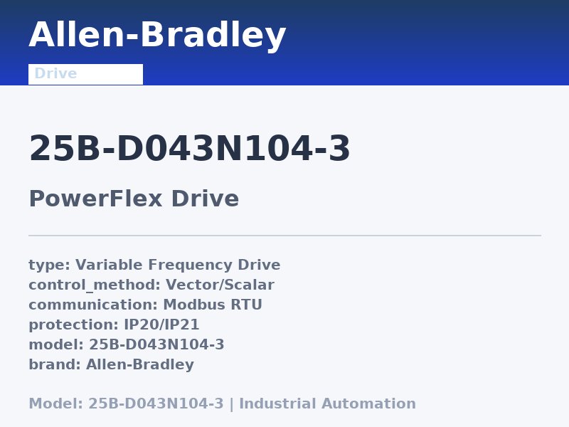 Allen-Bradley 25B-D043N104-3