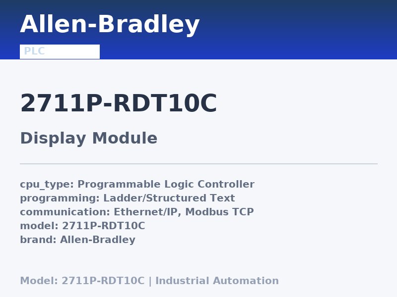 Allen-Bradley 2711P-RDT10C