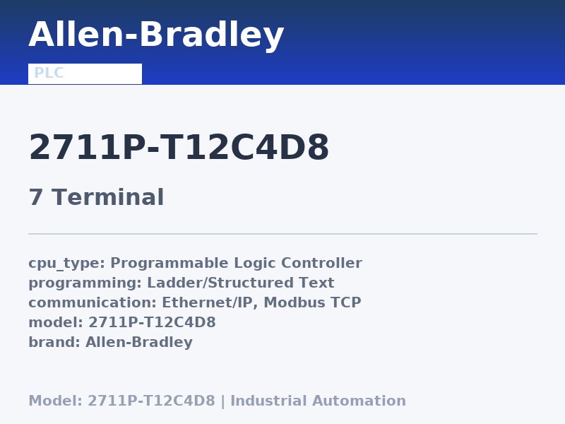 Allen-Bradley 2711P-T12C4D8
