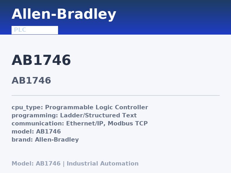 Allen-Bradley AB1746