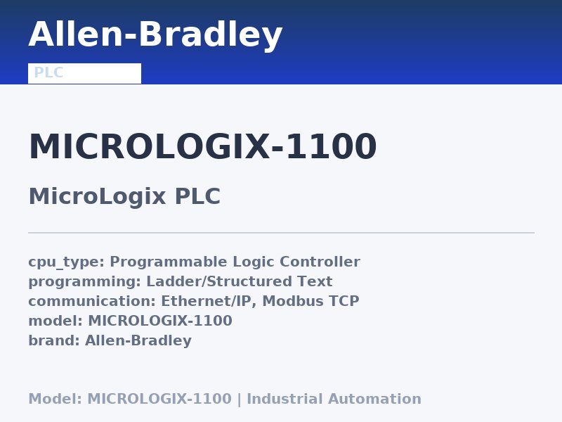 Allen-Bradley MICROLOGIX-1100