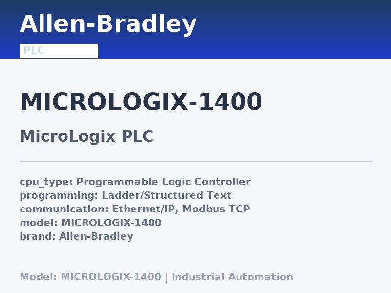 Allen-Bradley MICROLOGIX-1400