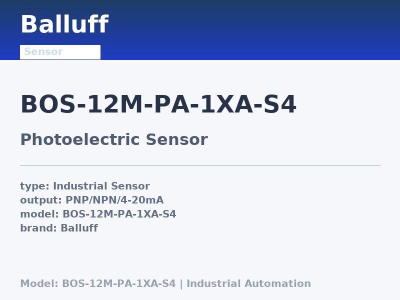 Balluff BOS-12M-PA-1XA-S4