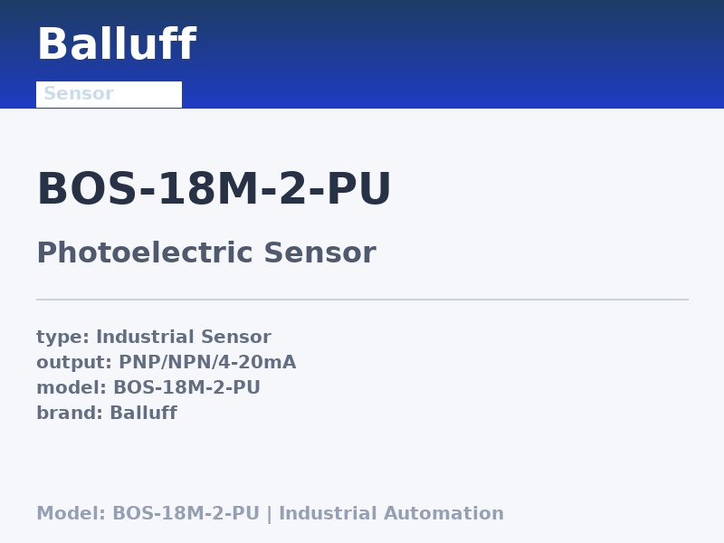Balluff BOS-18M-2-PU