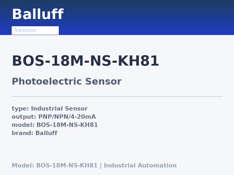 Balluff BOS-18M-NS-KH81