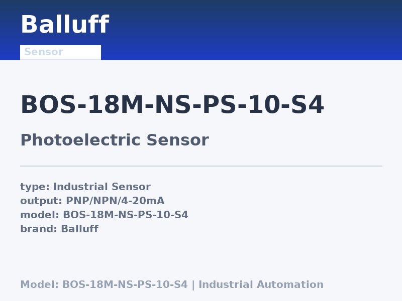 Balluff BOS-18M-NS-PS-10-S4
