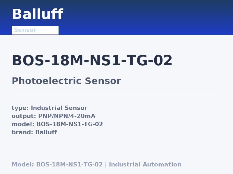 Balluff BOS-18M-NS1-TG-02