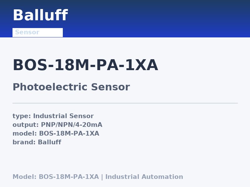 Balluff BOS-18M-PA-1XA
